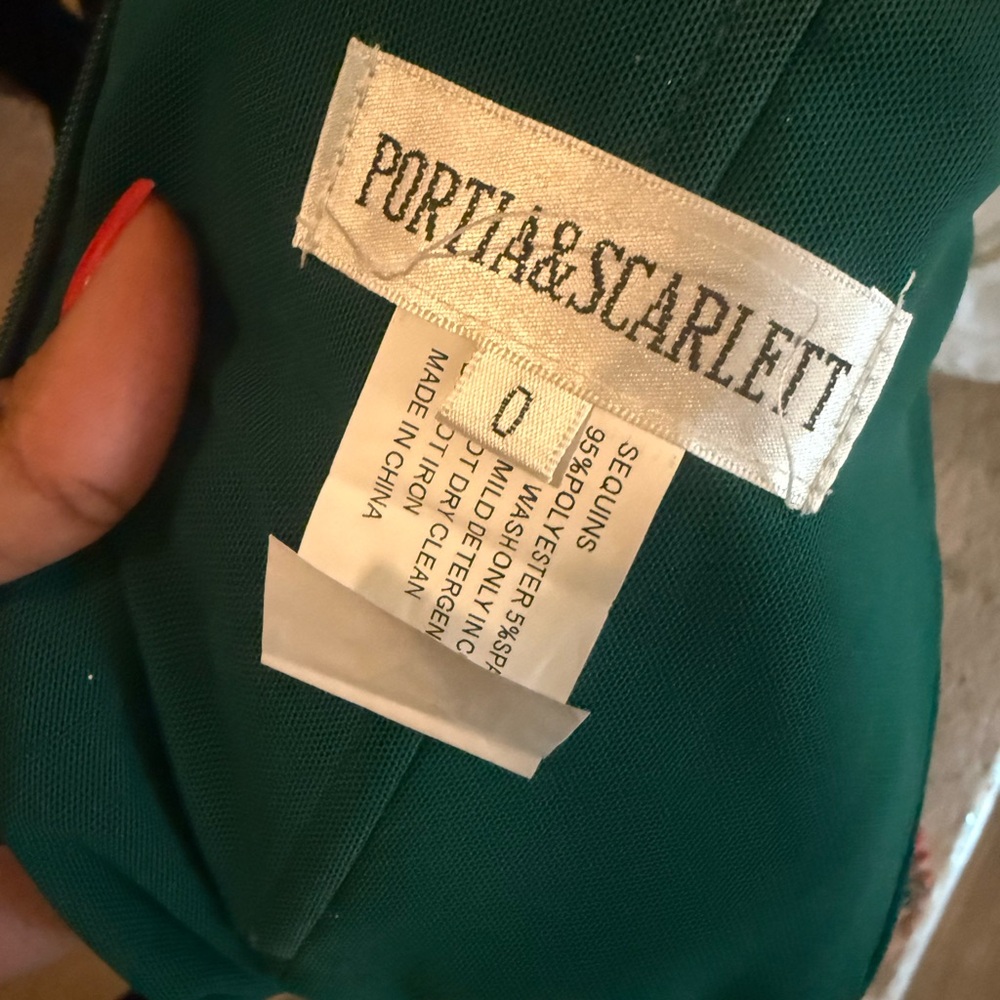 Portia and Scarlett Green Backless Dress